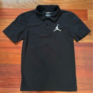 LIKE NEW!! Jordan Boys Black Polo Shirt